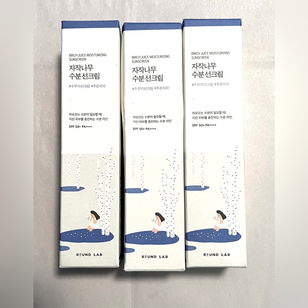 3 ROUND LAB Birch Juice Moisturizing Sunscreen (SPF50+ PA++++)